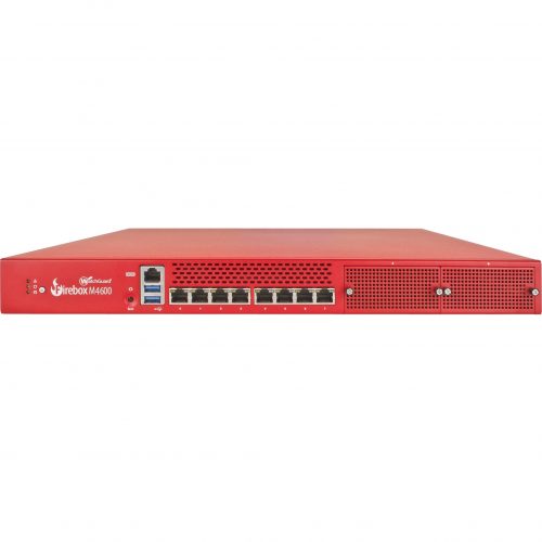 WatchGuard Trade up to  Firebox M4600 with 1-yr Basic Security Suite8 Port10/100/1000Base-T Gigabit EthernetAES (192-bit); 3DES; AES (1… WG460061