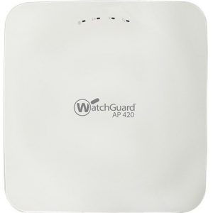 WatchGuard  AP420 IEEE 802.11ac 1.70 Gbit/s Wireless Access Point2.40 GHz, 5 GHzMIMO Technology2 x Network (RJ-45)Gigabit Ethernet WGA42723