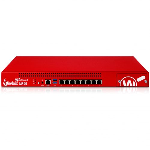 WatchGuard  Firebox M390 Network Security/Firewall Appliance8 Port10/100/1000Base-TGigabit Ethernet8 x RJ-451 Total Expansion… WGM39000603