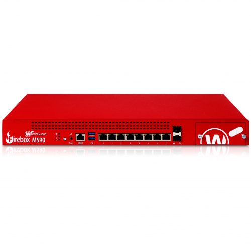 WatchGuard  Firebox M590 Network Security/Firewall Appliance8 Port10/100/1000Base-T, 10GBase-X10 Gigabit Ethernet8 x RJ-453 To… WGM59000601