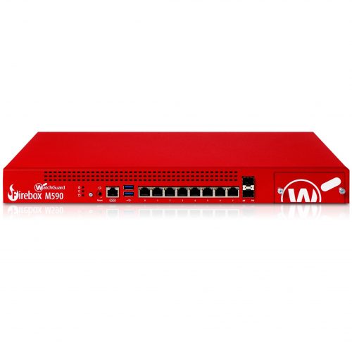 WatchGuard  Firebox M590 Network Security/Firewall Appliance8 Port10/100/1000Base-T, 10GBase-X10 Gigabit Ethernet8 x RJ-453 To… WGM59000603