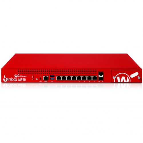 WatchGuard  Firebox M590 Network Security/Firewall Appliance8 Port10/100/1000Base-T, 10GBase-X10 Gigabit Ethernet8 x RJ-453 To… WGM59000801