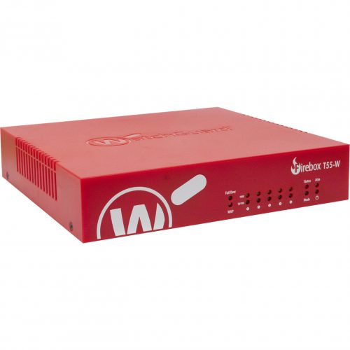 WatchGuard  Firebox T55-W Network Security/Firewall Appliance5 Port10/100/1000Base-TGigabit EthernetWireless LAN IEEE 802.11ac -… WGT56003-WW