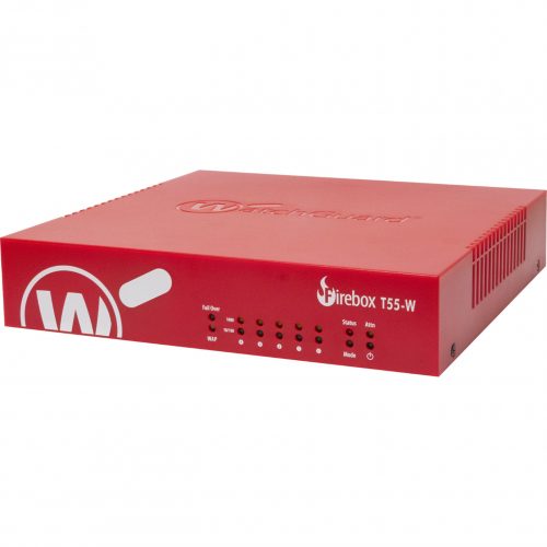 WatchGuard  Firebox T55-W Network Security/Firewall Appliance5 Port10/100/1000Base-TGigabit EthernetWireless LAN IEEE 802.11ac -… WGT56641-WW