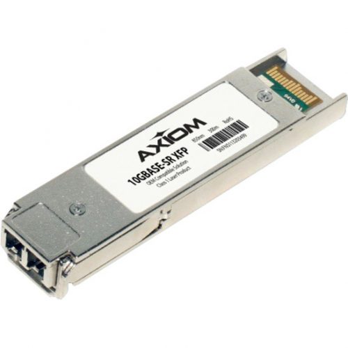 Axiom Memory Solutions  10GBASE-SR XFP Transceiver for Sun-OracleX5558A-NFor Data Networking1 x 10GBase-SR1.25 GB/s 10 Gigabit Ethernet10 Gbit/s X5558A-N-AX