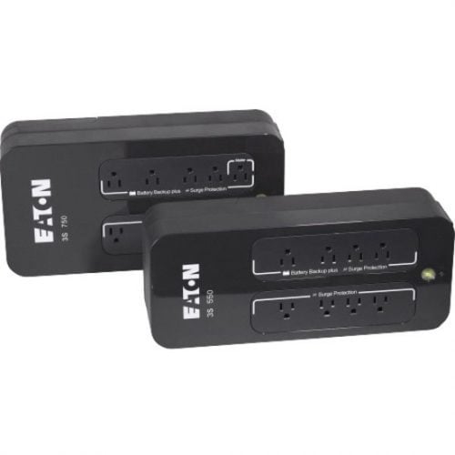 Eaton 3S UPS 750VA 450 Watt Battery Back Up 120V 10 Outlet Standby UPS NEMA 5-15PDesktop, Mini-tower2 Minute Stand-by110 V AC Input132… 3S750