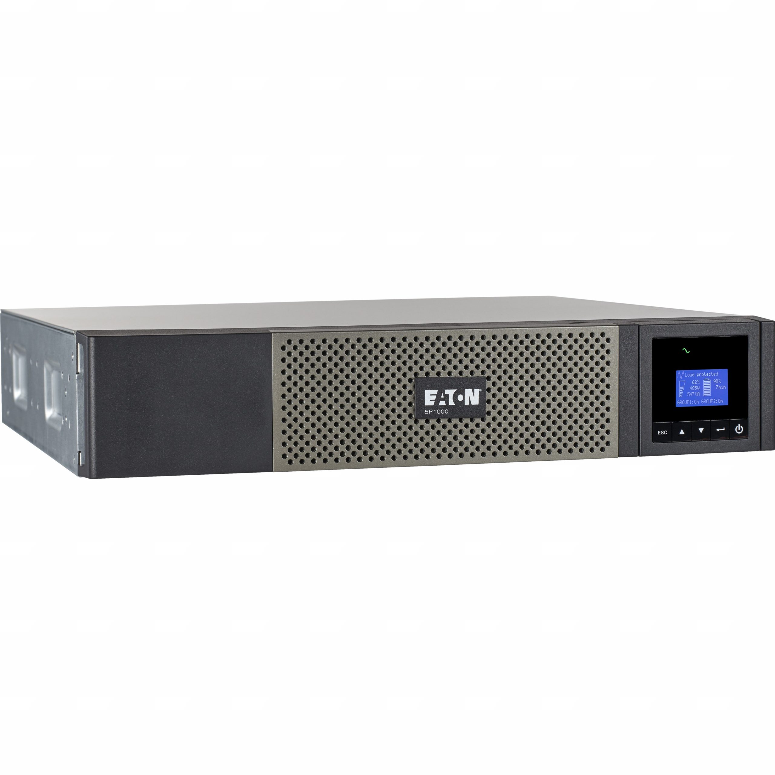 Eaton 5P UPS 1000VA 770 Watt 120V 2U Rackmount True SineWave Network Card Optional2U Rack-mountable, Wall Mountable120 V AC Input120 V… 5P1000RC