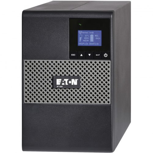 Eaton 5P UPS 1000VA 770 Watt 120V Tower True Sine Wave Network Card OptionalTower5 Minute Stand-by110 V AC Input132 V AC Output8 x… 5P1000