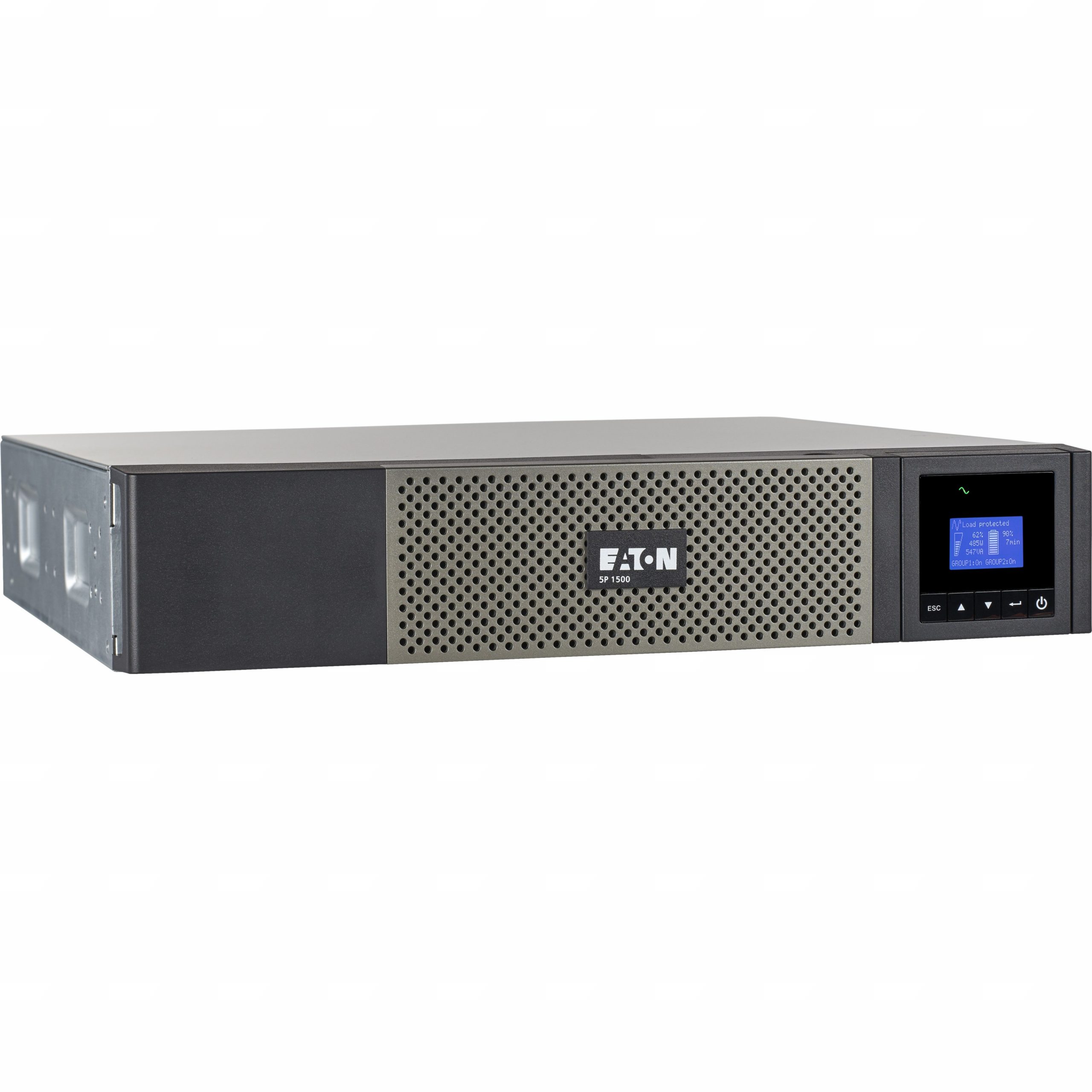 Eaton 5P UPS 1440VA 1100 Watt 120V 2U Rackmount True SineWave Network Card Optional2U Rack-mountable, Wall Mountable120 V AC Input120… 5P1500RC