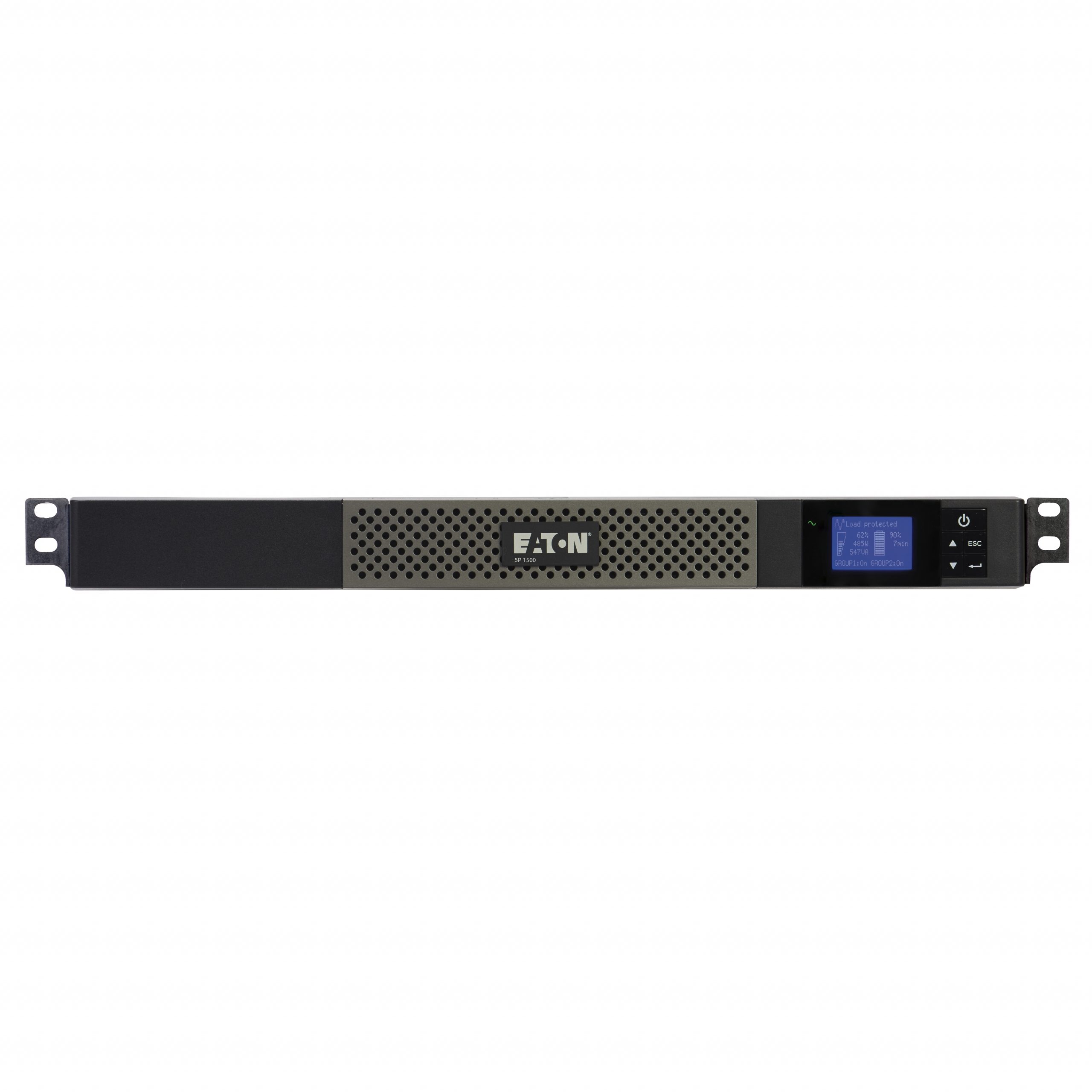 Eaton 5P UPS 1440VA 1100 Watt 120V Network Card Optional 1U Rackmount UPS1U Rack-mountable4 Minute Stand-by110 V AC Input132 V AC Ou… 5P1500R