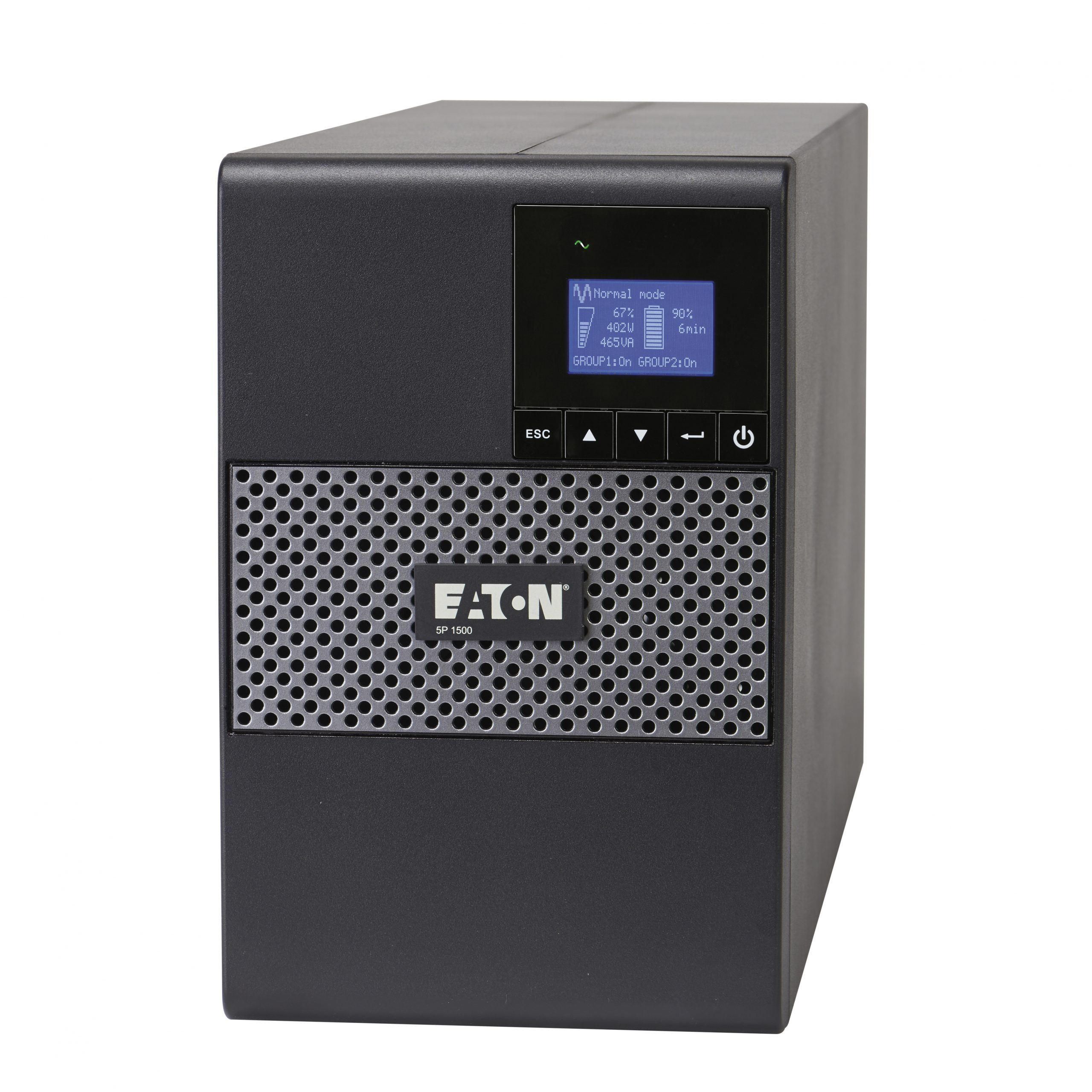 Eaton 5P UPS 1440VA 1100 Watt 120V Tower True Sine Wave Network Card OptionalTower4 Minute Stand-by110 V AC Input132 V AC Output8… 5P1500