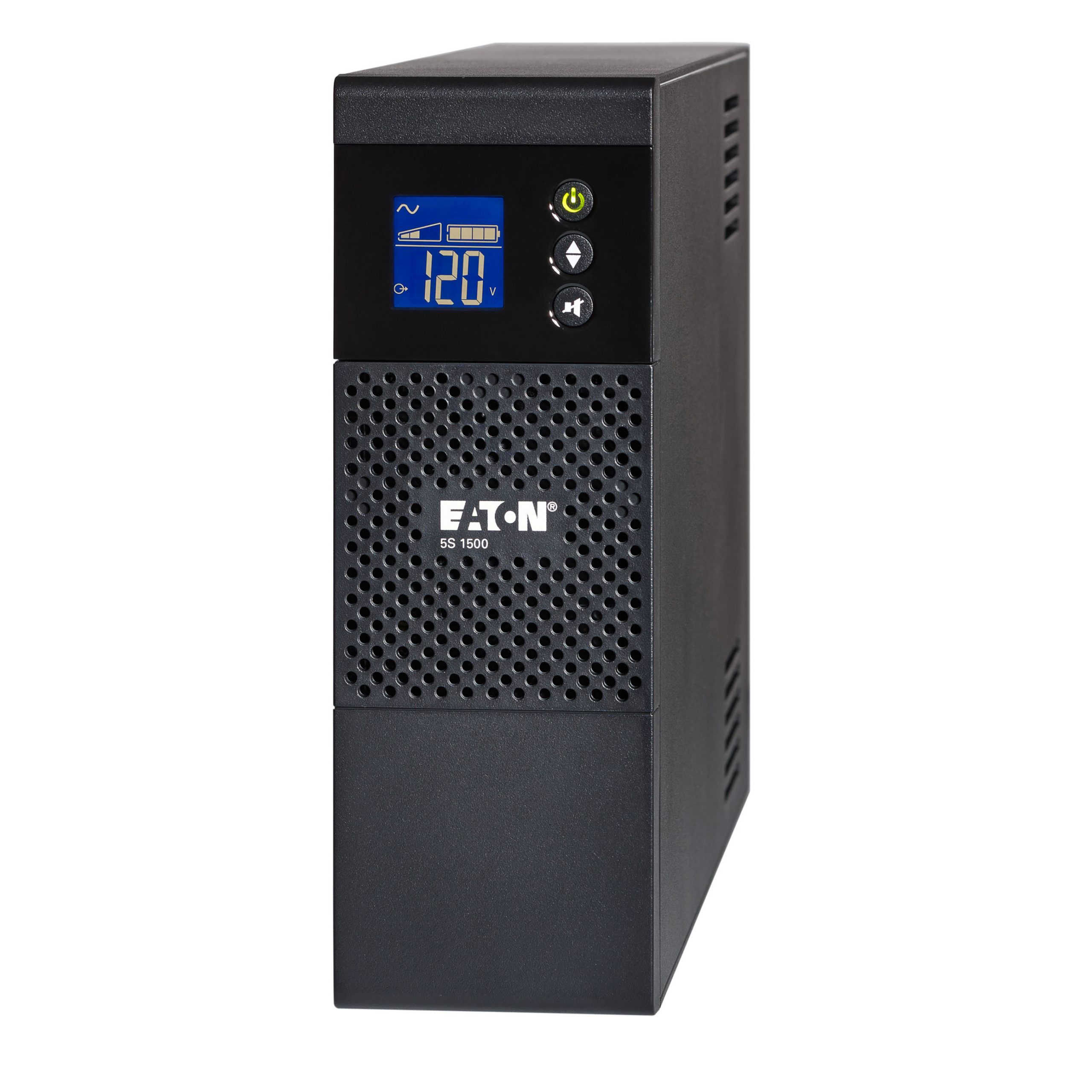 Eaton 5S UPS 1500VA 900 Watt 120V LCD Line-Interactive Battery Backup ECO USBTower2 Minute Stand-by110 V AC Input115 V AC Output -… 5S1500LCD