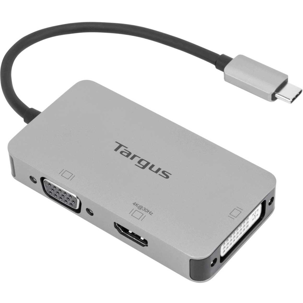 Targus USB-C Single Video Adapter with 4K HDMI/DVI/ VGA1 x Type C USB Male1 x HDMI Digital Audio/Video Female, 1 x 15-pin HD-15 VGA Fema… ACA961USZ