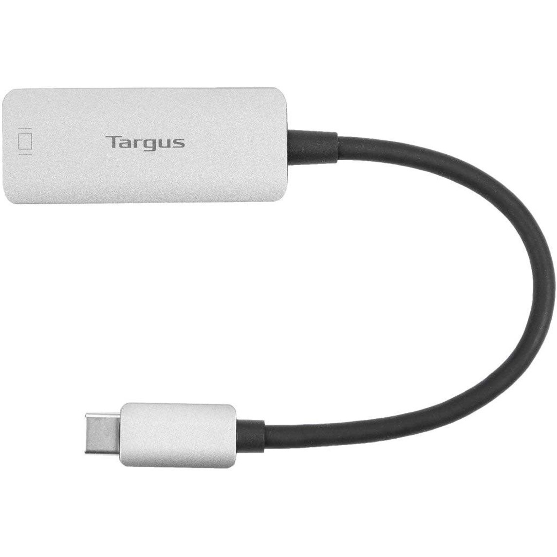 Targus USB-C to DisplayPort Alt. Mode Adapter1 x DisplayPort Digital Audio/Video Female1 x Type C USB Male7680 x 4320 SupportedSil… ACA968GLX