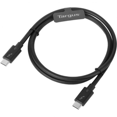 Targus 0.8M USB-C Male to USB-C Male Thunderbolt 3 40Gbps Cable2.62 ft Thunderbolt 3 Data Transfer Cable for Docking Station, Peripheral D… ACC1128GLX