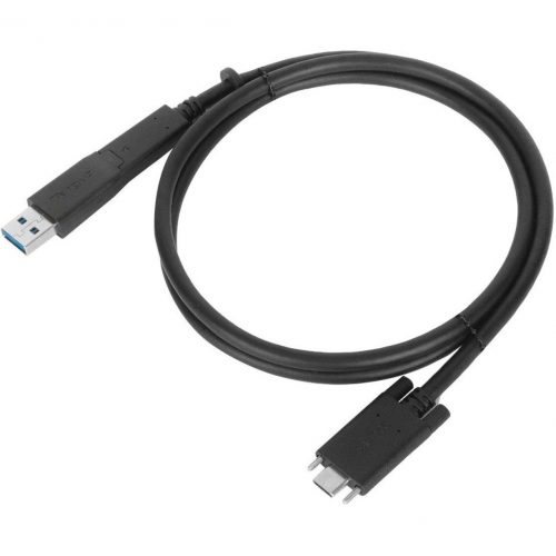 Targus 1M USB-C Male with Screw to USB-C Male Cable with USB-A Tether3.28 ft USB/USB-C Data Transfer Cable for Dock, Tablet, NotebookFi… ACC1133GLX