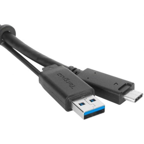 Targus 1M USB-C Male with Screw to USB-C Male Cable with USB-A Tether3.28 ft USB/USB-C Data Transfer Cable for Dock, Tablet, NotebookFi… ACC1133GLX