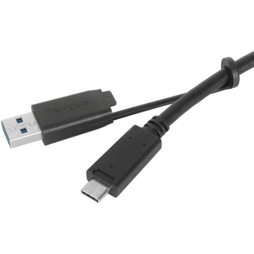 Targus 1M USB-C Male with Screw to USB-C Male Cable with USB-A Tether3.28 ft USB/USB-C Data Transfer Cable for Dock, Tablet, NotebookFi… ACC1133GLX