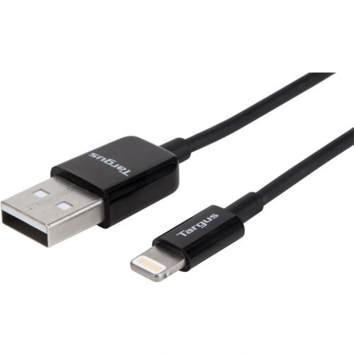 Targus Sync & Charge Lightning Cable for Compatible Apple Devices (1M)3.28 ft Lightning/USB Data Transfer Cable for iPod, iPad, iPhone, Tabl… ACC961BT