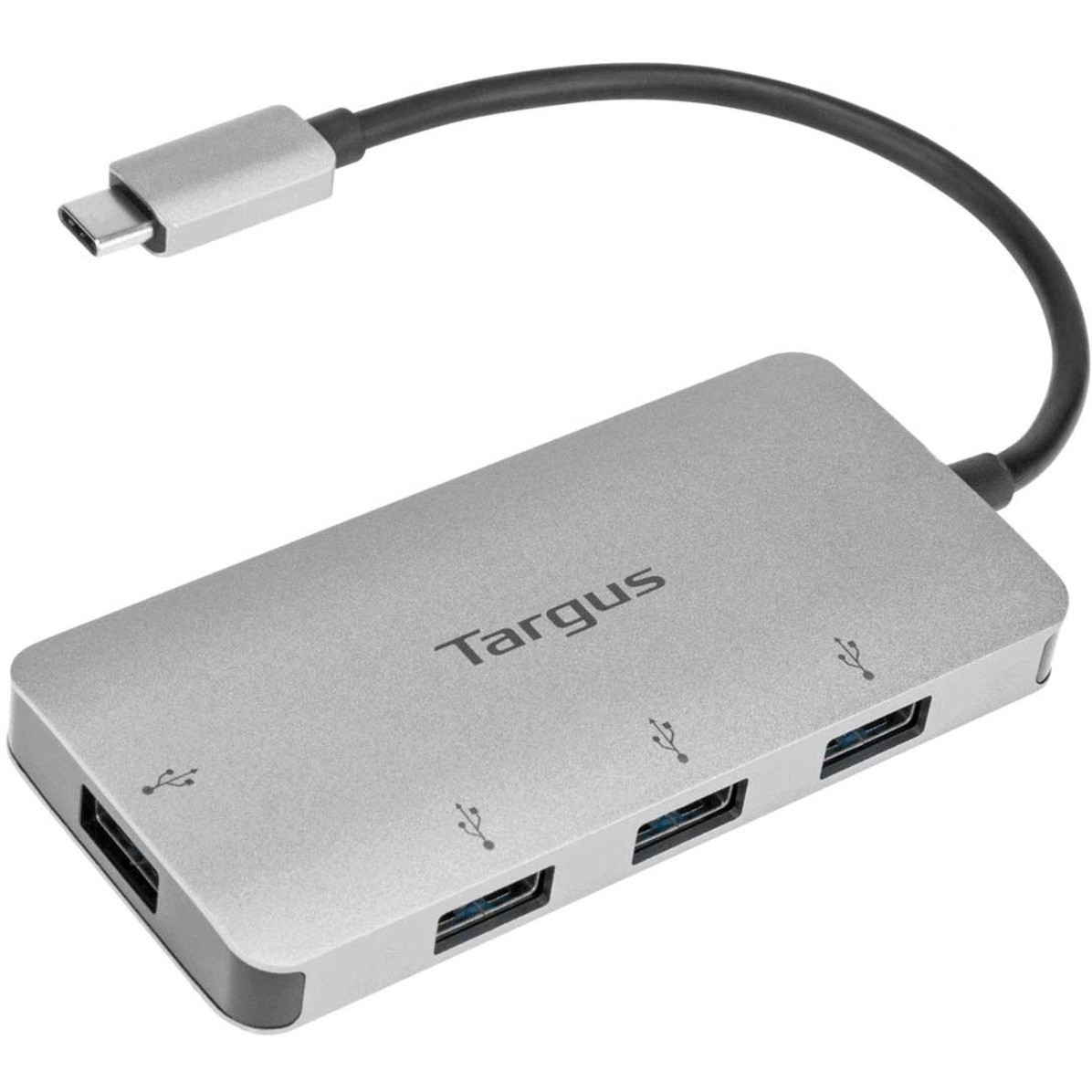 Targus USB-C to 4-Port USB-A HubUSB Type CExternal4 USB Port4 USB 3.0 PortPC, Mac, Chrome ACH226BT