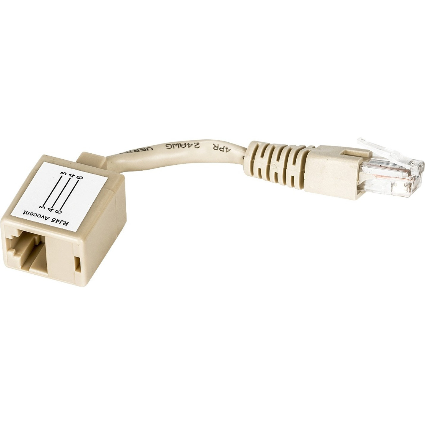 Vertiv Avocent RJ45 to RJ45 Straight-Thru AdapterRJ45 to RJ45 Rackable converter ADB0040