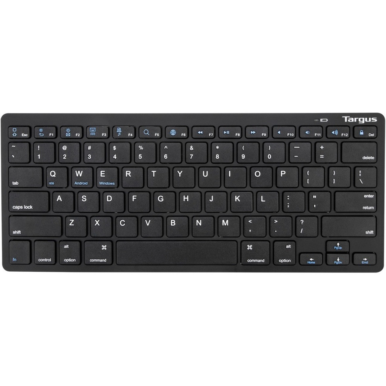 Targus KB55 Multi-Platform Bluetooth KeyboardWireless ConnectivityBluetooth33 ftQWERTY LayoutNotebook, SmartphonePC, Mac, Wind… AKB55TT