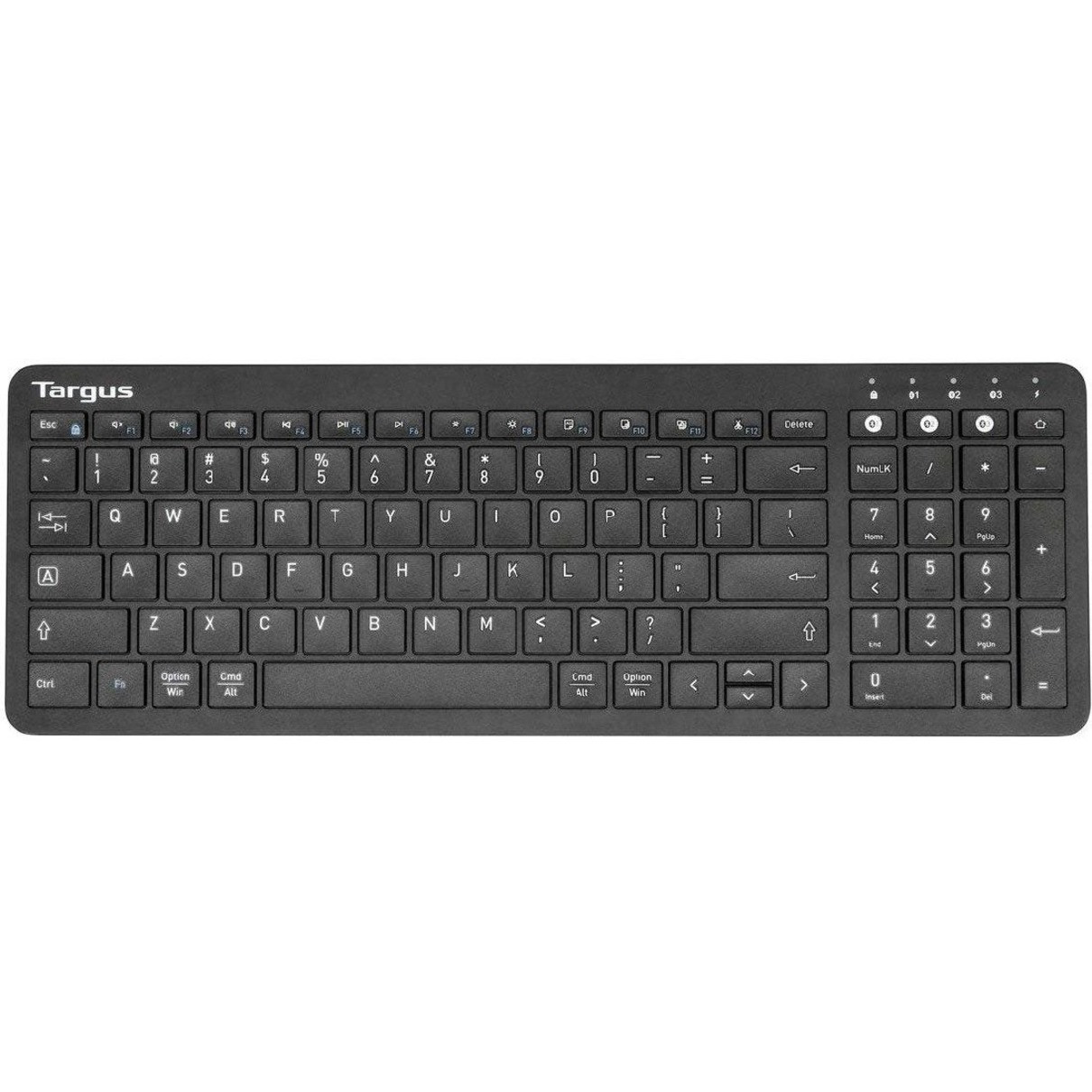 Targus Midsize Multi-Device Bluetooth Antimicrobial KeyboardWireless ConnectivityBluetoothEnglish (US)QWERTY LayoutPC, MacAAA… AKB863US