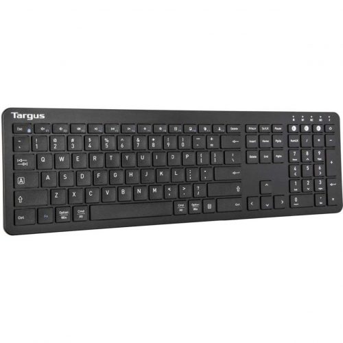 Targus Full-Size Multi-Device Bluetooth Antimicrobial KeyboardWireless ConnectivityBluetooth104 KeyPC, MacAAA Battery Size Suppo… AKB864US