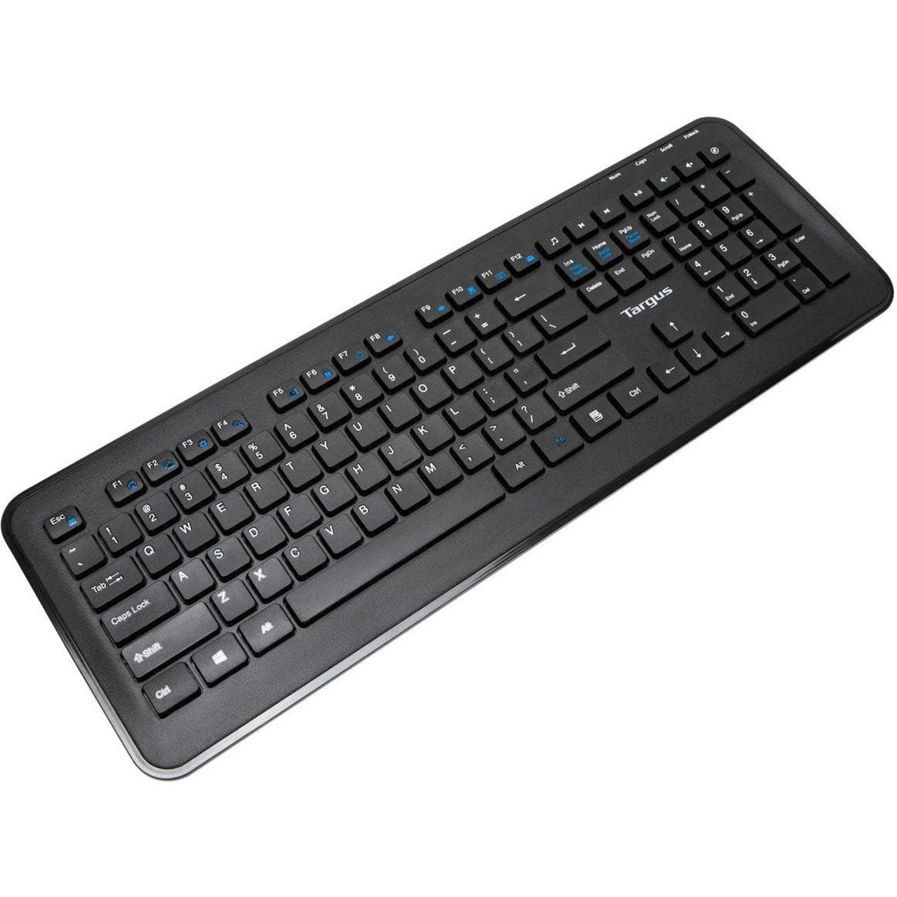 Targus KM610 Wireless Keyboard and Mouse Combo (Black)USB Wireless RF 2.40 GHz KeyboardBlackUSB Wireless RF MouseOpticalQWERTY -… AKM610BT