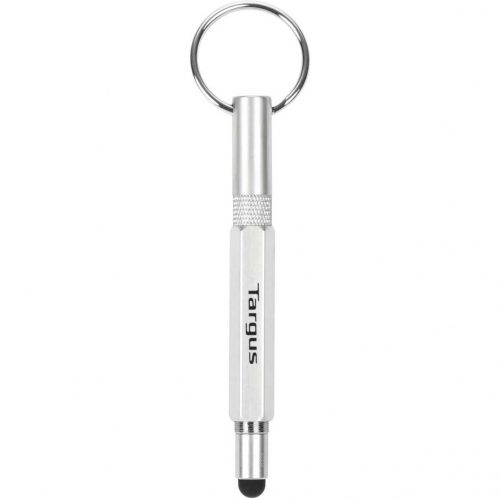 Targus Multi-Tool Keychain StylusIntegrated Writing PenCapacitive Touchscreen Type SupportedGray AMM172GL