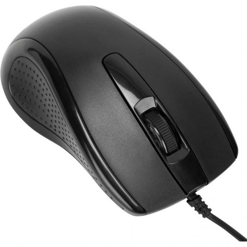 Targus 3-Button USB Full-Size Optical MouseOpticalCableBlackUSB1000 dpiScroll Wheel3 ButtonSymmetrical AMU81USZ