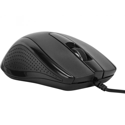 Targus 3-Button USB Full-Size Optical MouseOpticalCableBlackUSB1000 dpiScroll Wheel3 ButtonSymmetrical AMU81USZ