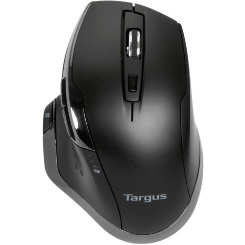 Targus Antimicrobial Ergo Wireless MouseBlueTraceWirelessRadio Frequency2.40 GHzBlackUSB Type A1600 dpiScroll Wheel, Th… AMW584GL