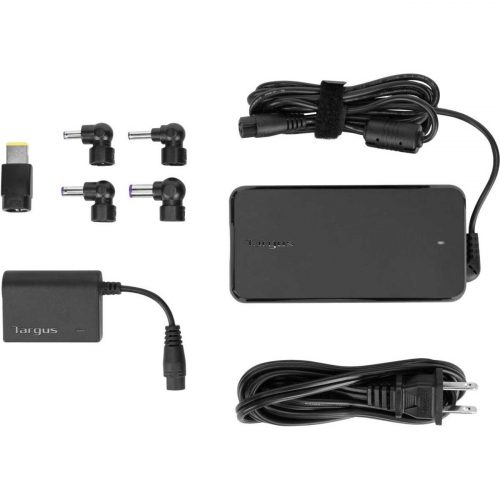 Targus Laptop Charger with USB Fast Charging Port90 W5 V DC/2.10 A OutputBlack APA32US