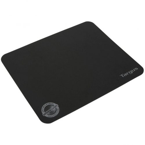 Targus Ultraportable Antimicrobial Mouse Mat0.05″ x 8.66″ x 7.09″ DimensionBlackRubberAnti-slip AWE820GL