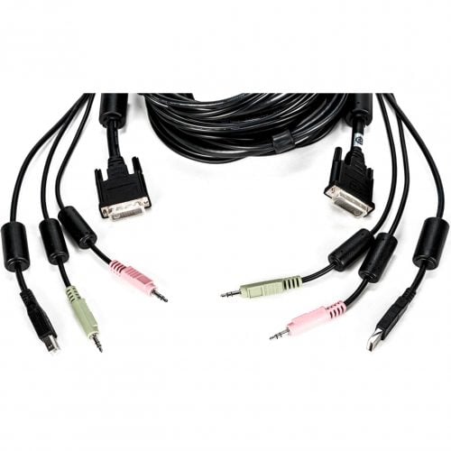 Vertiv AVOCENT KVM Cable10 ft, Single Display, DVI-I, 1 x USB, 2 x Audio, Standard KVM cable CBL0119