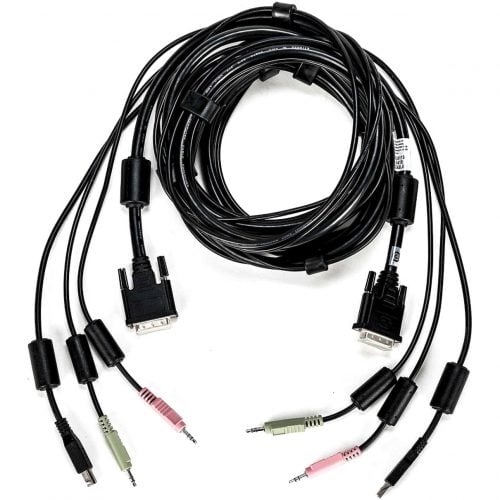 Vertiv AVOCENT KVM Cable10 ft, Single Display, DVI-I, 1 x USB, 2 x Audio, Standard KVM cable CBL0119
