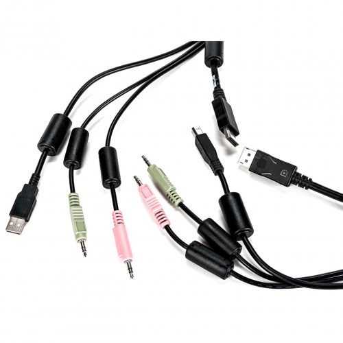 Vertiv AVOCENT KVM Cable6 ft, Single Display, DisplayPort, 1 x USB, 2 x Audio, Standard KVM cable CBL0122