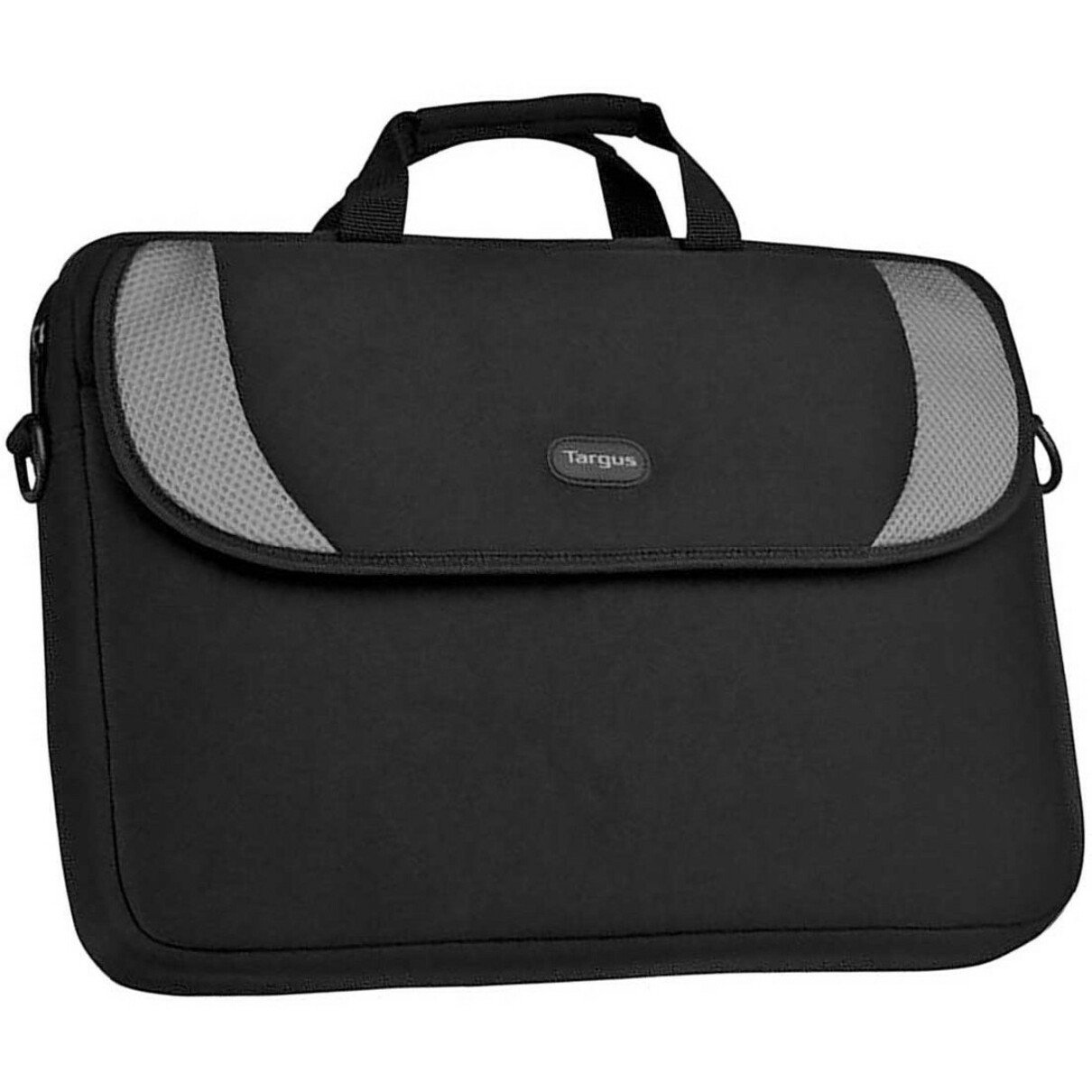 Targus CVR200 Slip Notebook CaseTop LoadingHandle , Shoulder Strap16″ Screen SupportNeopreneBlack, Gray CVR200