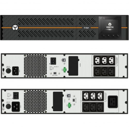 Vertiv Edge UPS 2200VA 1980W 230V 2U Line Interactive AVR Tower/Rack MountRotatable LCD Monitor | Sine Wave Output on Battery | 3 Pr… EDGE-2200IRT2UXL