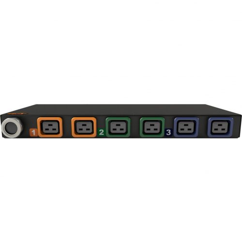 Vertiv Geist MN01X1R1-06L198-3TL15A0H10-S 6-Outlets PDUBasicNEMA L15-30P6 x U-Lock IEC 60320 C19230 V AC1UHorizontalRack-mountable I10106L