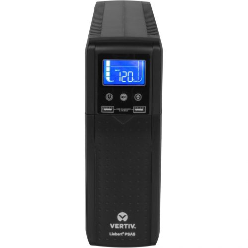 Vertiv Liebert PSA5 UPS700VA/420W 120V | Line Interactive AVR Tower UPSBattery Backup and Surge Protection | 10 Total Outlets | 2 US… PSA5-700MT120