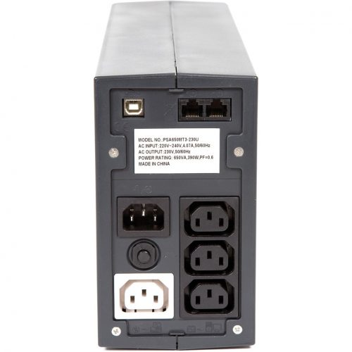 Vertiv Liebert PSA 650VA UPS 230VAC (PSA650MT3-230U)650VA/390W5 Minute Full Load3 x IEC 320-C13Battery Backup System, 1 x IEC… PSA650MT3-230U