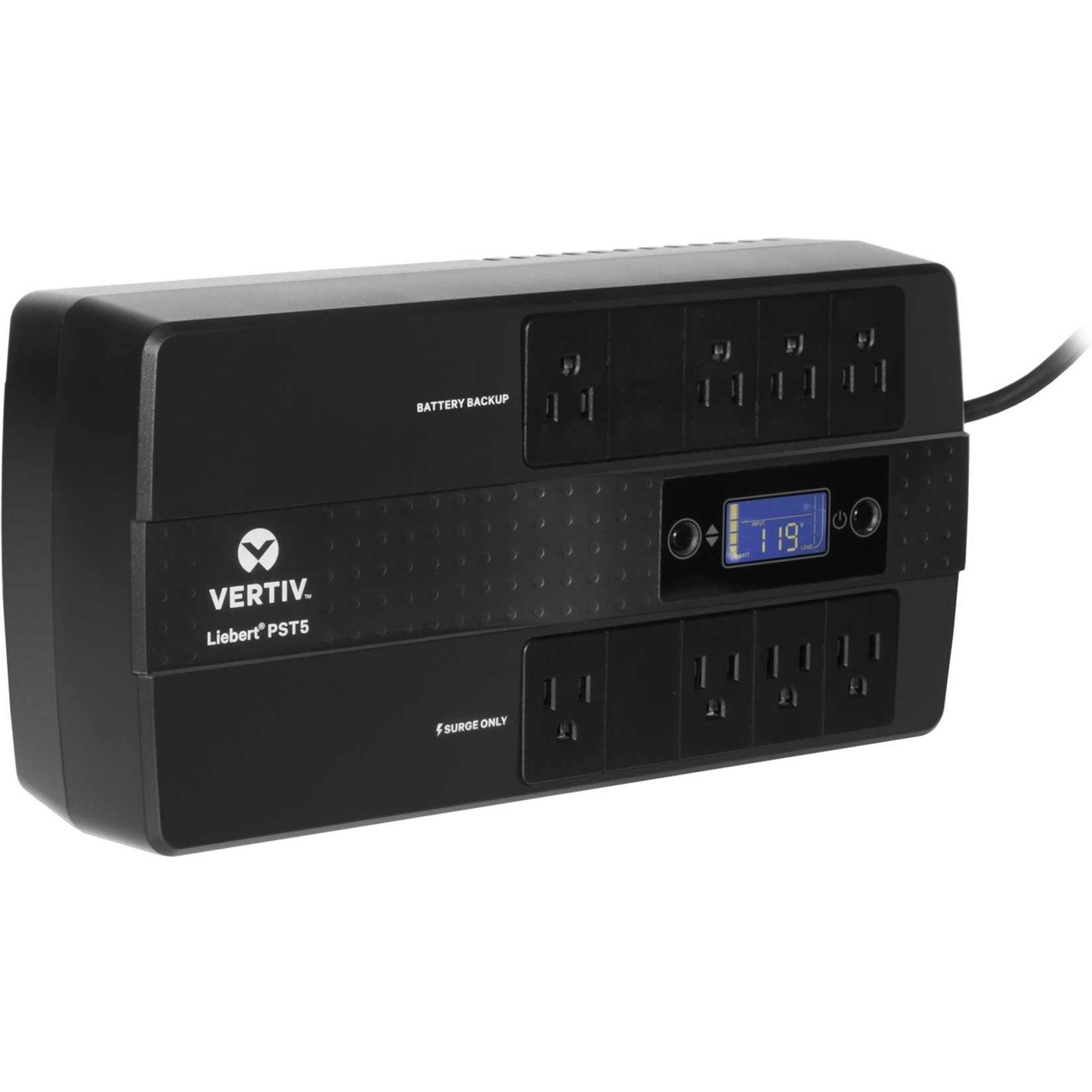 Vertiv Liebert PST5 UPS850VA/500W 120V| Battery Backup & Surge Protection8 Outlets | Energy Star Certified| 3-Year Warranty PST5-850MT120