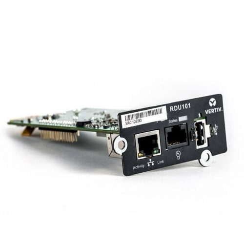 Vertiv Liebert IntelliSlot RDU101Network Card | Remote MonitoringData Center Monitoring| Adapter| 10Mb LAN/100Mb LAN| SNMP| USB Port RDU101