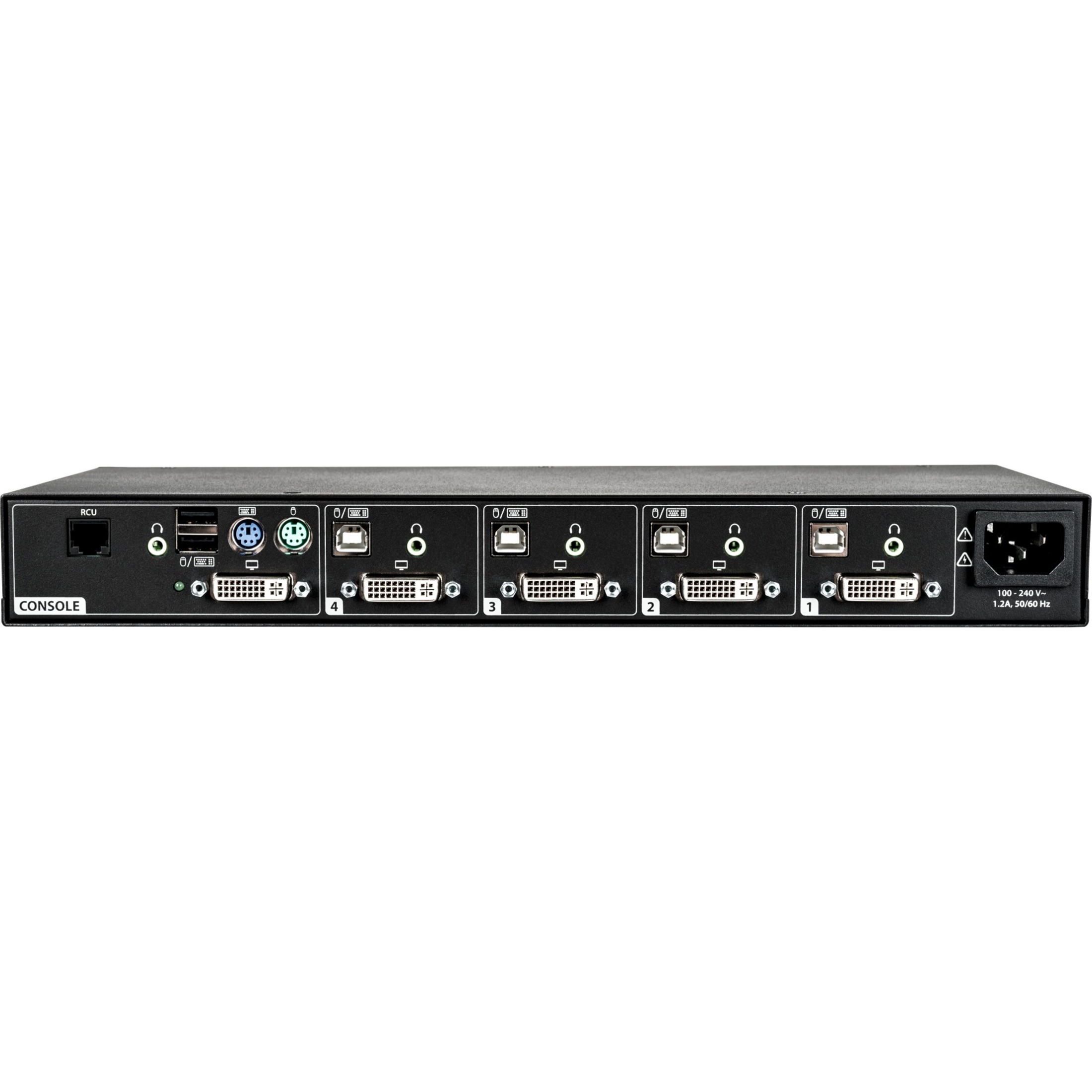 Vertiv Cybex SC840 Secure 4-Port KVM Switch, Single-Head DVI-I (dual-link)4 Computer1 Local User2560 x 16002 x PS/2 Port7… SC840-201