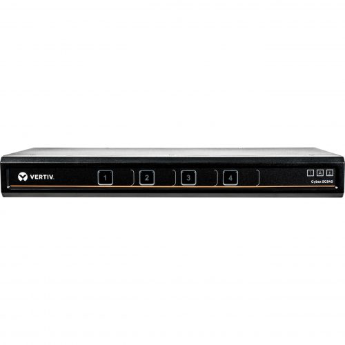 Vertiv Cybex SC840 Secure 4-Port KVM Switch, Single-Head DVI-I (dual-link)4 Computer1 Local User2560 x 16002 x PS/2 Port7… SC840-201