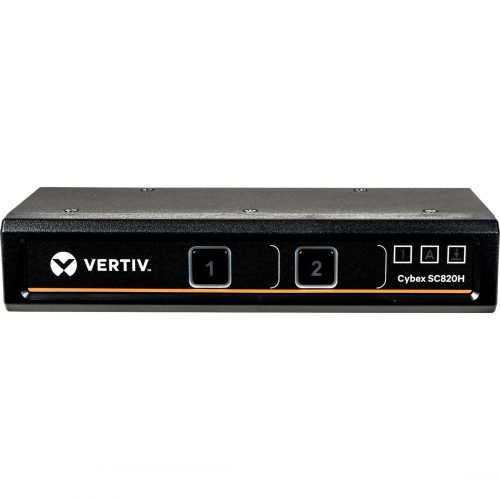 Vertiv AVOCENT Cybex SC840 Secure 4-Port KVM Switch, Single-Head DVI-I (dual-link)4 Computer1 Local User2560 x 16002 x PS/2 PortUSB… SC840-202