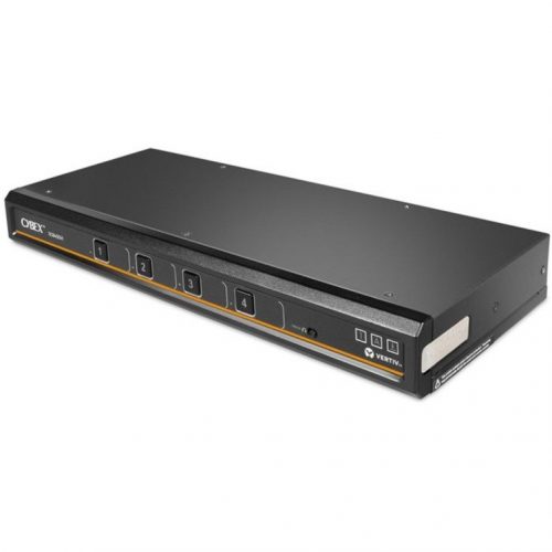 Vertiv Cybex SC800 Secure KVM | Single Head | 4 Port Universal and DVI | NIAP version 4.0 CertifiedSecure Desktop KVM Switches | Secure… SC840DVI-400