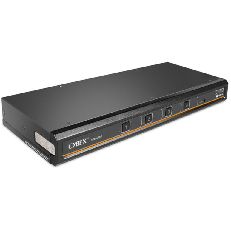 Vertiv Cybex SC800 Secure KVM | Single Head | 4 Port Universal and DVI | NIAP version 4.0 CertifiedSecure Desktop KVM Switches | Secure… SC840DVI-400